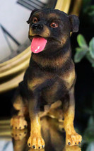 Cute Sitting Rottie Rottweiler Puppy Dog Dollhouse Miniature Figurine Pe... - $12.99