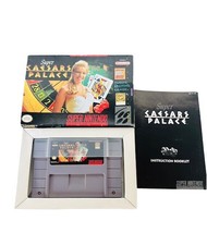 Super Nintendo Video Game vtg SNES box 1993 Super Caesars Palace Poker Craps NES - £23.19 GBP