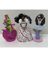 Vintage Lot of 1990s Barbie McDonalds set happy meal toy 3 - $146.60 MXN