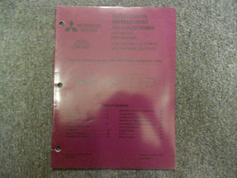 1997 Mitsubishi Galant Aria Condizionata Istallazione Istruzioni Servizio Manual - $17.59