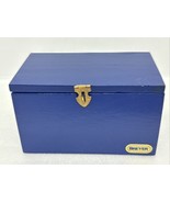 Wooden Breyer Blue Tack Trunk 4.5” X 2.75” With Handles - $14.89