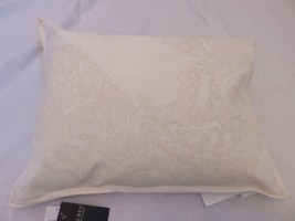 Ralph Lauren Allie Embroidered Cream Pillow NWT $170 2 Avail - £42.80 GBP