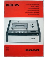 PHILIPS Manual for 2503 Cassette Player Mint - £11.20 GBP