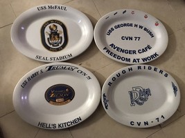 USS McFaul (DDG-74) Official￼ Dining Hall Plate￼￼ 4 Plates In Photo￼ - $98.01