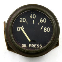 AC 2 1/16&quot; 12v Electric Vintage 80 lbs Oil Pressure Gauge MADE IN USA - $244.04 MXN