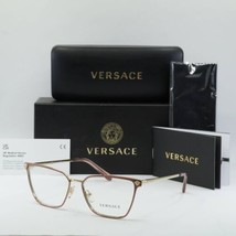 VERSACE VE1275 1469 Pink/Pale Gold 54mm Eyeglasses New Authentic - £70.20 GBP