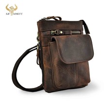 Fashion Mens Leather Multifunction Shoulder Satchel Bag Designer Cigarette Case  - £35.45 GBP