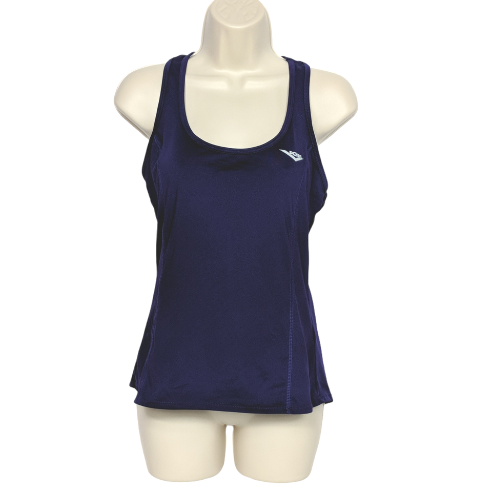 Pony Womens Racerback Activewear Tank Top Small Solid Purple Scoop Neck - $17.33