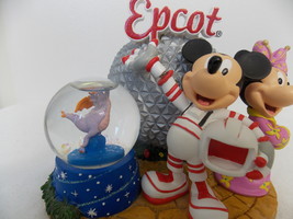 Disney Epcot Mickey, Minnie and Figment Snowglobe  - £98.30 GBP