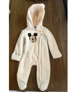 Disney Baby Hooded One Piece Snowsuit Size 6 to 9 Months Mickey Mouse Mi... - $271.88 MXN