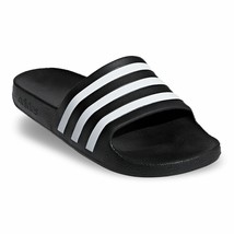 Nwt Adidas Msrp $44.99 Adilette Aqua Men&#39;s Black Slip On Slides Sandals 8 11 13 - £16.26 GBP