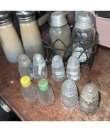 Lot of 6 Vintage Glass Salt &amp; Pepper Shakers. Both Small &amp; Medium Sizes - £15.65 GBP