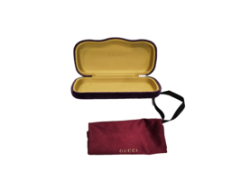 GUCCI Purple Velvet Eye Glass Box with Dustbag -  6 3/4 x 3 1/4 x 1  1/4 Inches - £28.03 GBP