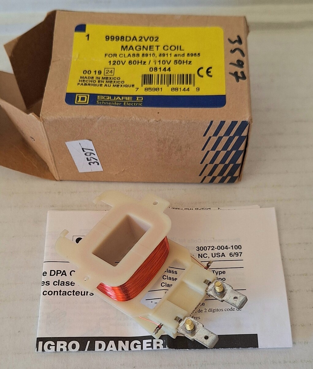 SQUARE D 9998DA2V02 ReplacementCoil,DefinitePurp,110/120VAC 2CG29 - $39.00