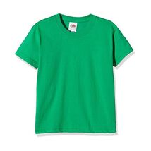 Fruit Of The Loom Boy's SS028B Short Sleeve T-Shirt, Green (Kelly Green)... - $13.00