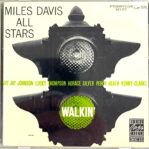 Miles Davis Sextet Quintet All Stars Walkin 1954 CD 1987 Prestige Jazz Classics - £10.00 GBP