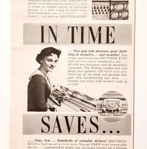 1957 Brother Knit Automatic Knitter Advertisement Crafts Sewing Supply D... - $19.99