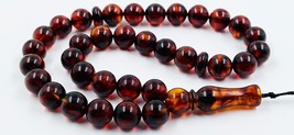 Natural Baltic Amber Tesbih Misbaha Islamic Prayer Beads Muslim Prayer p... - £38.65 GBP