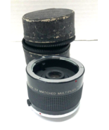 Vivitar Canon MC 75 - 205 MM 2x Matched Multiplier Lens with Case - £7.89 GBP