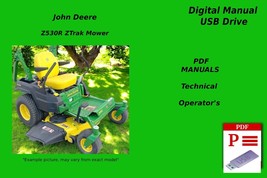 John Deere Z530R ZTrak Mower Technical Repair &amp; Operator&#39;s Manual USB - $23.74