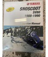 Manuel De Réparation Atelier Yamaha SV80M SV80EM 1988 1989 1990 - $154.99