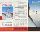Chamonix France Brochure Aiguille du Midi and Valle Blanche Cable Cars 1... - $17.82