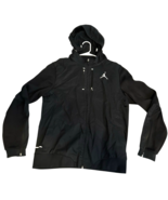 Air Jordan Dri Fit Hoodie Blk Reflective Jacket Sz L Detachable Hood 519... - $1,475.96 MXN