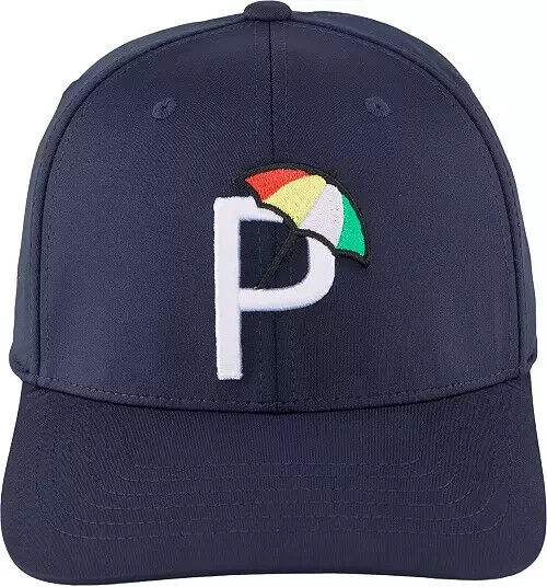 Palmer P Cap by Puma - Palmer Logo Puma Navy Hat - Free Palmer Lapel Pin - $39.55
