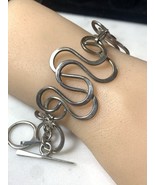 Sterling Silver Toggle Clasp Bracelet 7.5”-8.5” - $160.90 CAD