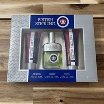 Dana British Sterling Gift Set After Shave Balm Cologne Spray Body Wash ... - $446.87 MXN