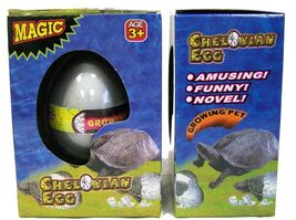 FAKE 1 TURTLE WATCH THEM HATCH AND GROW EGGS novelty growing egg turtles... - $6.75
