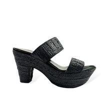 STUART WEITZMAN Women&#39;s Woven Leather Slides Sandals Double Strap Size 6.5 - £98.34 GBP