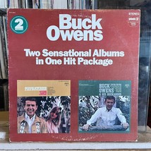 [Country]~Vg+ 2 Double Lp~Buck Owens~If You Ain&#39;t Lovin~You&#39;re For Me~Two Albums - £7.38 GBP