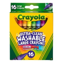 Crayola Large Washable Crayons-16/Pkg - £19.61 GBP