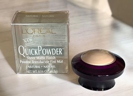 L&#39;Oreal QuickPowder Sheer Matte Finish NATURAL 0.16oz - £16.20 GBP