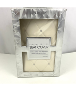 Beige Faux Leather Car Seat Cover Pilot Special Edition Swarovski 1 Pc NEW - £15.57 GBP