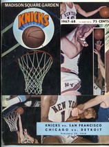 NY Knicks vs San Francisco Warriors Basketball Program February 20 1968 - $56.75