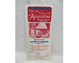 The Sightseeing Trains Welcome You To Historic Old St Augustine Map Broc... - £24.92 GBP