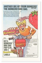 Print Ad Bonkers Fruit Candy Bike Bag Offer Vintage 1985 Magazine Advertisement - £7.65 GBP
