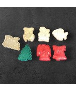 7 Vintage 1986 Hutzler Cookie Cutters train Car Fish Christmas Tree Ange... - $10.83 CAD