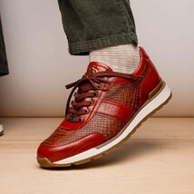 Brescia Snake And Classic Calfskin Fashion Sneaker Men's Antique Cognac image 12