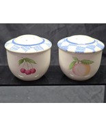 PFALTZGRAFF Salt &amp; Pepper Shaker Set HOPSCOTCH FRUIT - Bottom Stoppers I... - €10,18 EUR
