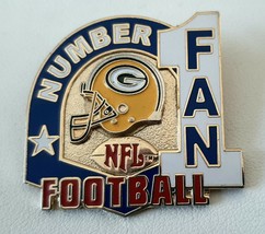 Green Bay Packers Pin Tac Button Number 1 Fan G-Logo Helmet Football 1997 Nfl - $15.95