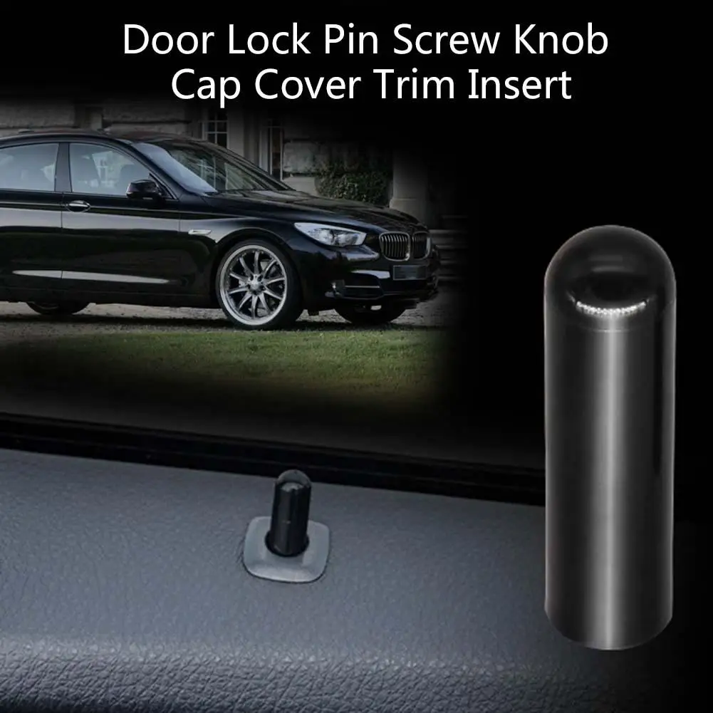 Car Door Lock Button Pin Screw Knob Black Car Accessories For Bmw F10 F02 F07 - £11.22 GBP