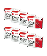 Acco Smooth Economy Paper Clip Metal Wire #3 Silver 72320 100 Ct/Box Lot... - $19.76 CAD