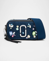 The Snapshot Embellished Denim Crossbody Bag - $444.50