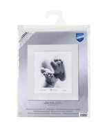 Vervaco Counted Cross Stitch Kit 7&quot;X8&quot;-Baby Feet Birth Record (18 Count) - $30.65