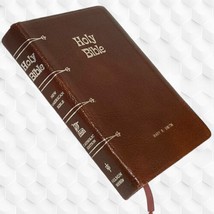 Nelson 1980 Brown Leather Catholic Holy Bible 9056BR New American Bible Indexed - £15.71 GBP