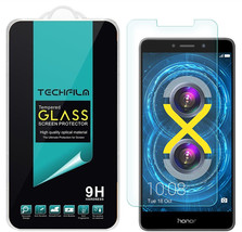 TechFilm Tempered Glass Screen Protector Saver Shield for Huawei Honor 6X - £10.20 GBP