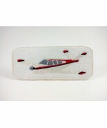 Beechcraft Bonanza V-35 airplane patch embroidered red on white iron or ... - €8,61 EUR